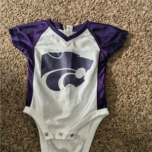 Kansas State Wildcats, Rivalry Threads Purple and White Kids Bodysuit